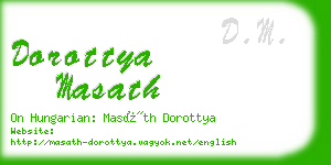 dorottya masath business card